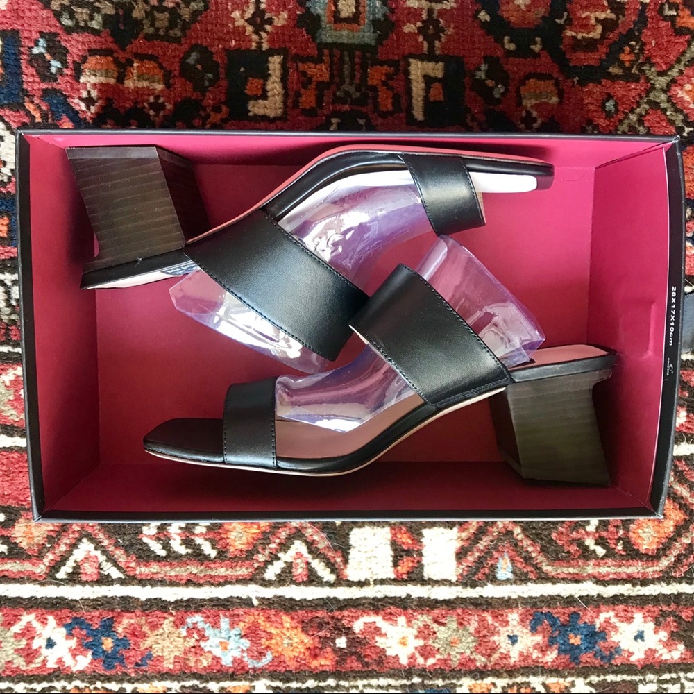 🆕 Nine West Churen Double Strap Mule Sandals NWT